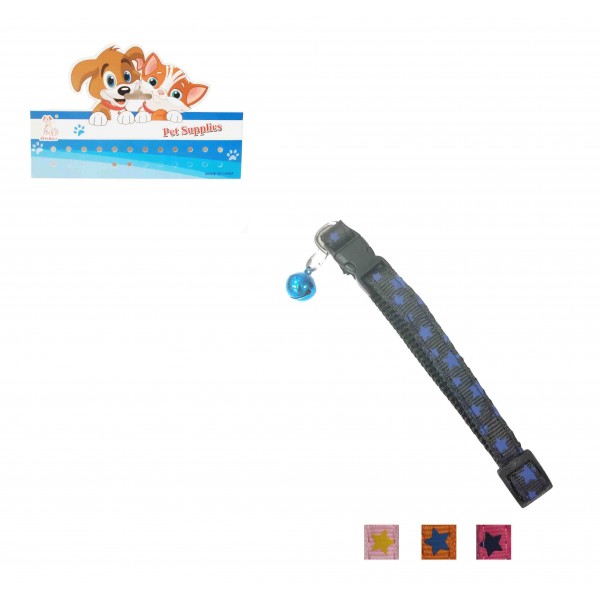 ΠΕΡΙΛΑΙΜΙΟ ΣΚΥΛΟΥ ΜΕ ΑΣΤΕΡΙΑ Κ' ΚΟΥΔΟΥΝΑΚΙ ΣΕ 4 ΧΡΩΜΑΤΑ 34CM